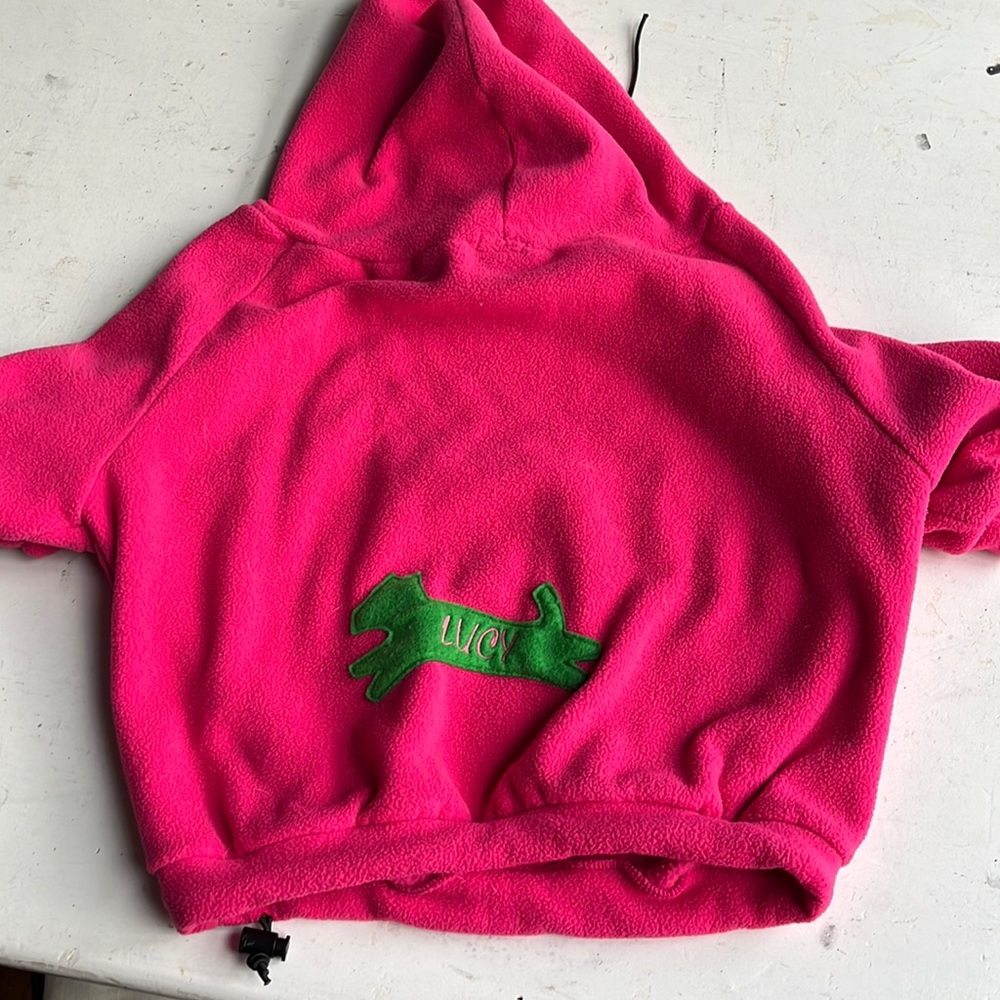 Hoodie dog jacket “Lucy” monogram